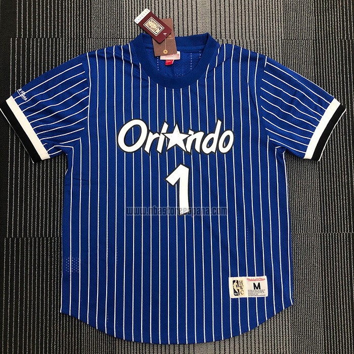 Camiseta Manga Corta Orlando Magic Penny Hardaway NO 1 Azul
